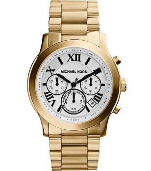 Дамски златист часовник хронограф с римски цифри снимка