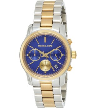 Часовник хронограф  в сребристо и златисто снимка