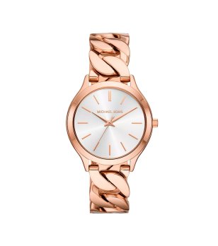 Дамски часовник в розовозлатисто с верижка снимка