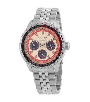 Мъжки сребрист аналогов часовник снимка