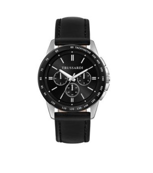 Мъжки мултифункционален часовник в черно снимка