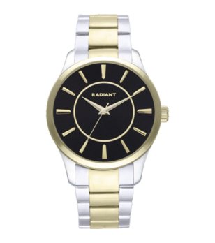 Мъжки часовник в сребристо, златисто и черно с аналогов дисплей снимка