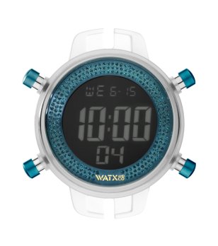 Дамски дигитален корпус часовник в синьо снимка