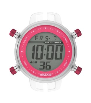 Розов дигитален корпус на часовник  с хронограф снимка