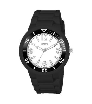 Мъжки черен аналогов часовник снимка