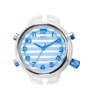 Аналогов корпус на часовник с ленти в синьо снимка