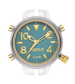 Аналогов  корпус на часовник  в синьо и златисто снимка