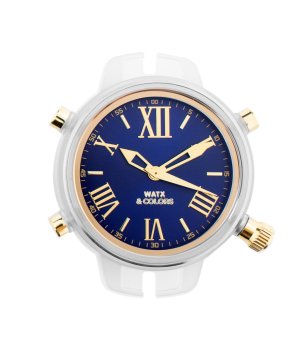 Аналогов корпус за часовник в кралскосиньо и златисто снимка