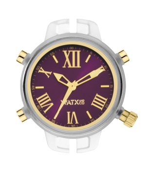 Аналогов корпус за часовник във виолетово и златисто снимка