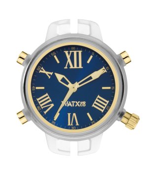 Аналогов корпус за часовник в синьо  и златисто снимка