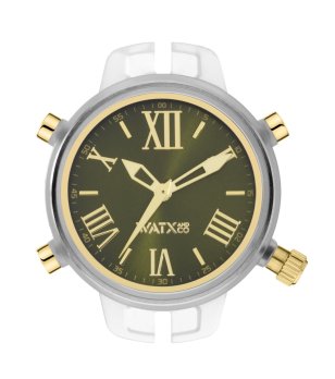 Аналогов корпус за часовник в зелено и златисто снимка