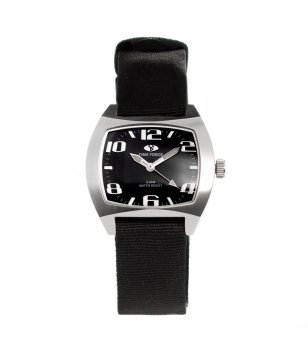 Аналогов унисекс часовник в черно и сребристо снимка