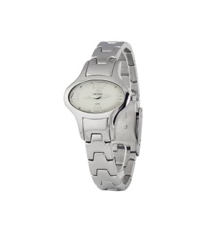 Дамски аналогов часовник в сребрист цвят снимка