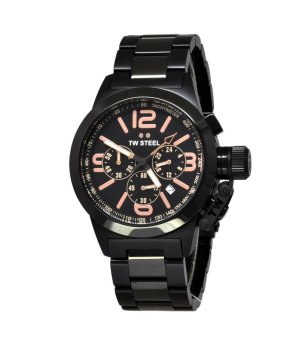 Мъжки часовник хронограф в черно снимка