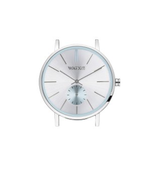 Аналогов корпус за часовник в сревбисто и светлосиньо снимка