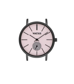 Аналогов корпус за часовник в черно и розово снимка