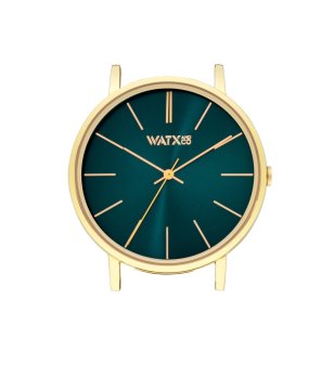 Аналогов корпус за часовник в тъмнозелено и златисто снимка