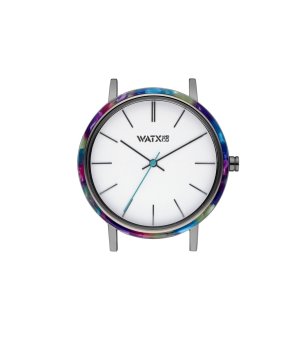 Аналогов корпус за часовник с многоцветен кант снимка