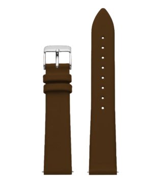 Кафява кожена каишка за часовник снимка