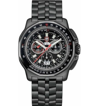 Мъжки черен часовник хронограф Raptor снимка