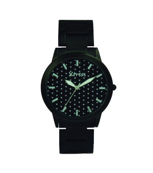 Унисекс кварцов часовник в черно снимка