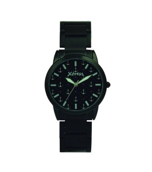 Аналогов часовник в черно с котви снимка