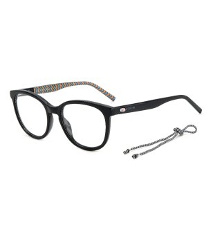 Дамски черни рамки за очила с шнур снимка