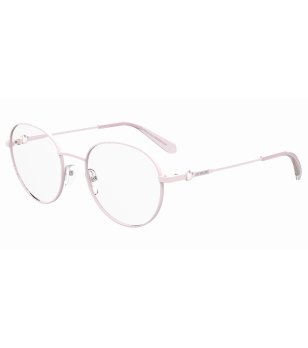 Овални метални рамки за очила в розово снимка