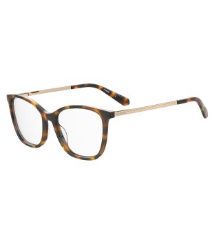 Дамски рамки за очила в хавана с метални дръжки снимка