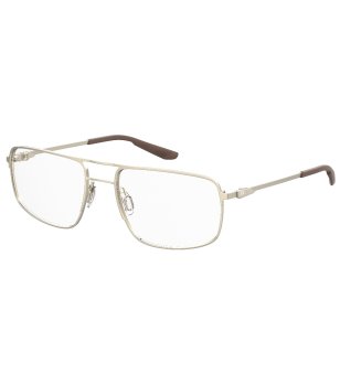 Мъжки златисти правоъгълни рамки за очила снимка