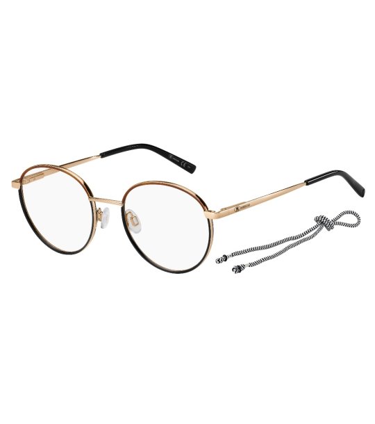 Дамски рамки за очила  в златисто и черно снимка