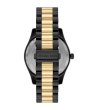 Кварцов унисекс часовник в черно и златисто-1 снимка