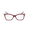 Женски рамки за очила в бордо със златисти дръжки-1 снимка