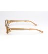 Правоъгълни дамски рамки в бежово-златисто-2 снимка