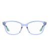 Дамски прозрачни лилави рамки за очила-1 снимка