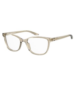 Дамски правоъгълни рамки за очила в бежово снимка