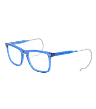 Сини оптични рамки за очила с извити гъвкави дръжки снимка