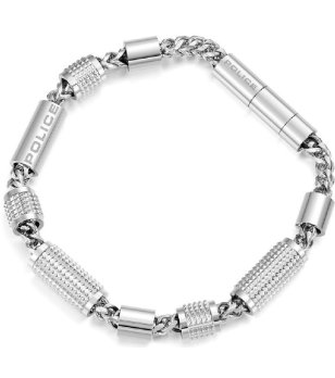 Мъжка сребриста гривна снимка