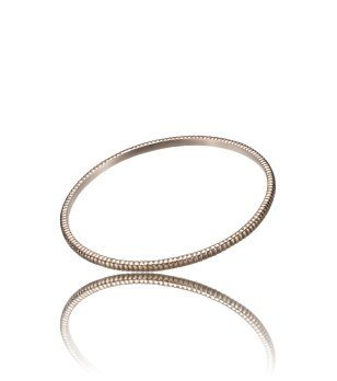 Тънка дамска розовозлатиста гривна снимка