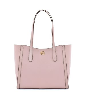 Дамска розова чанта с цип снимка