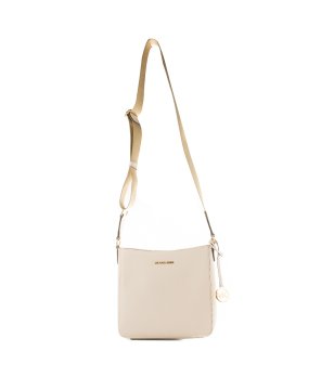 Дамска чанта в цвят крем снимка