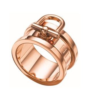 Елегантен розовозлатист дамски пръстен снимка