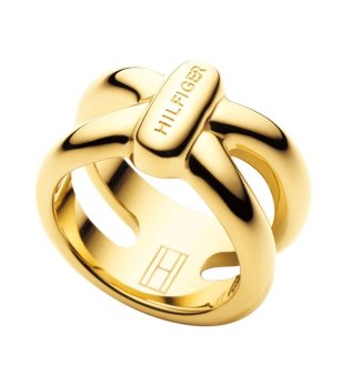 Широк златист пръстен с декорация снимка