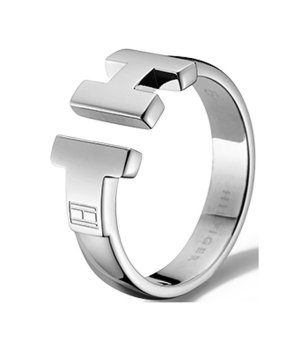 Дамски сребрист пръстен с отворен дизайн снимка