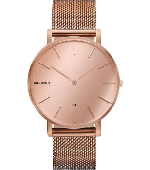 Дамски розовозлатист аналогов часовник снимка