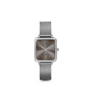 Дамски квадратен часовник в цвят графит снимка