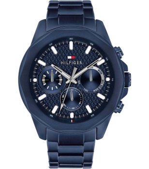 Мъжки многофункционален часовник в тъмносиньо снимка