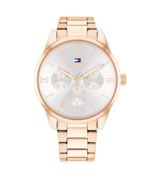 Дамски розовозлатист аналогов часовник снимка