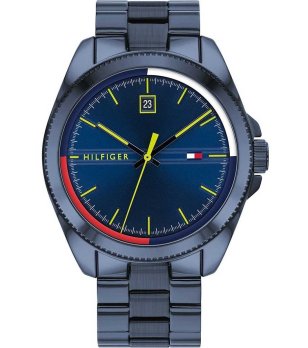 Мъжки тъмносин аналогов часовник снимка