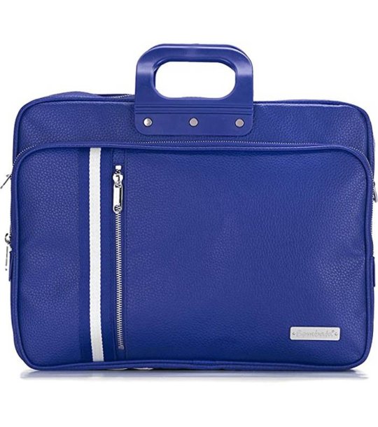 Унисекс бизнес чанта в синьо снимка